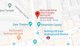 Notting Hill Dental Surgery - Google map